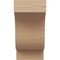 Ekena Millwork 4"W x 4"D x 8"H Wide Newport Rough Cedar Woodgrain TimberThane Corbel, Primed Tan CORUR04X04X08NEWRCPR - alternate 6